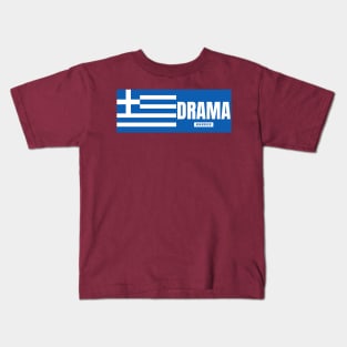 Drama City with Greek Flag Kids T-Shirt